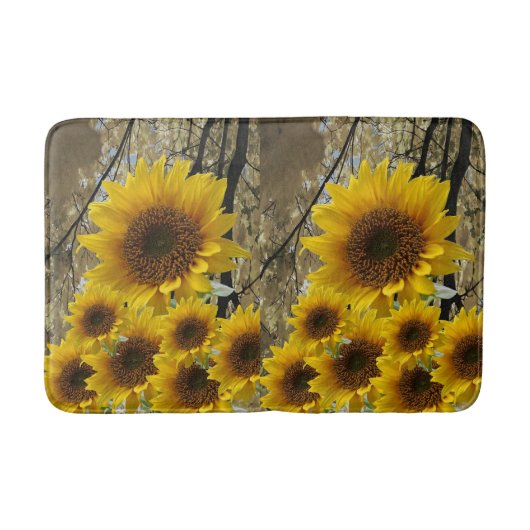 Zonnebloem Bathroom Bathmat Badmat (Voorkant)