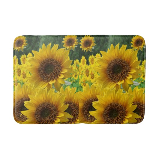 Zonnebloem Bathroom Bathmat Badmat (Voorkant)