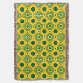 Zonnebloem bedrukt deken (Voorkant Verticaal)