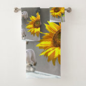 Zonnebloem Beer, handdoekjes Bad Handdoek (Insitu)