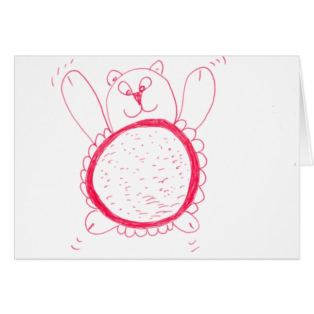 Zonnebloem Beer Wenskaart (Voorkant Horizontaal)