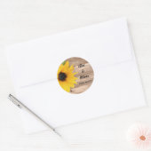Zonnebloem Bewaar de datumenvelop sticker (Envelop)