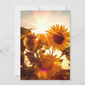 Zonnebloem Bewaar de datumkaarten Save The Date (Achterkant)