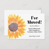 Zonnebloem Bewegende Aankondiging Kaart (Voorkant / Achterkant)