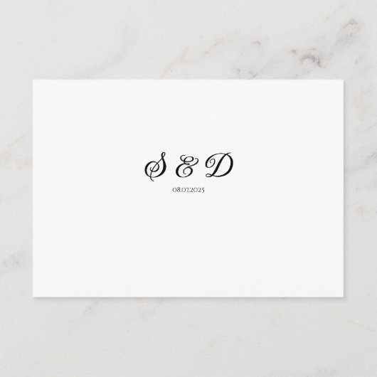 Zonnebloem blauw wilde bloem bruiloft QR Informatiekaartje (Achterkant)