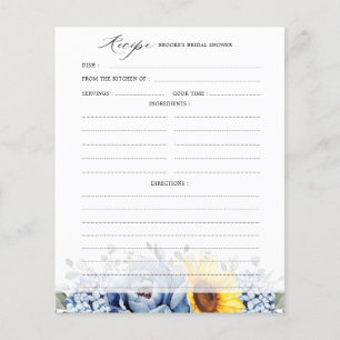 Zonnebloem Blauwe Vrijgezellenfeest Recipe