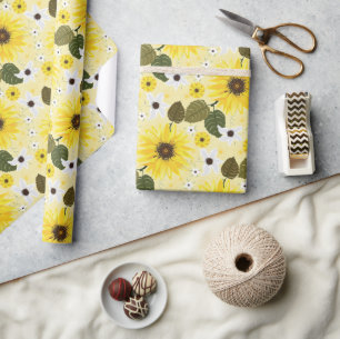 Zonnebloem Bloem Cadeaupapier