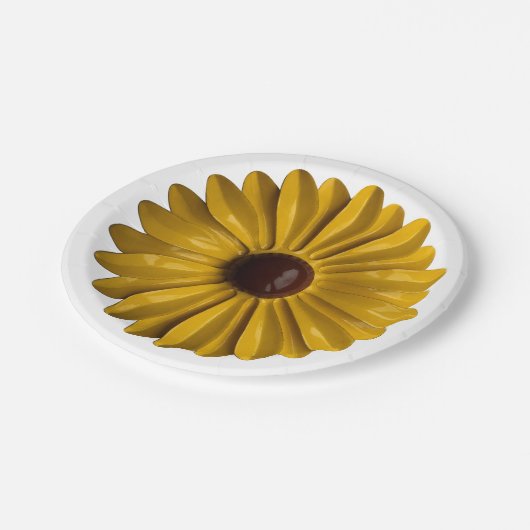 Zonnebloem Bloem Speld Bloemisterij Lente Tuinfees Papieren Bordje (Gekanteld)