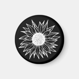Zonnebloem  bloem veelkleurige wilde bloem magneet