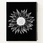 Zonnebloem  bloem veelkleurige wilde bloem notitieboek (Achterkant)