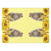 Zonnebloem Bloemen Aap Tafelkleed (Voorkant (Horizontaal))