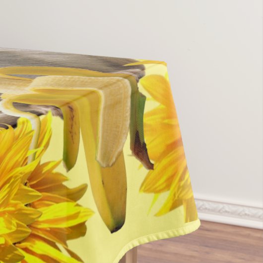 Zonnebloem Bloemen Aap Tafelkleed (Voorbeeld)