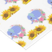 Zonnebloem Bloemen Blauwe Olifant Tafelkleed