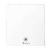 Zonnebloem Bloemen Custom Name Business Notitieblok (Voorkant)