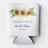 Zonnebloem Bloemen Custom Vrijgezellenfeest Blikjeskoeler (Voorkant)