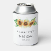 Zonnebloem Bloemen Custom Vrijgezellenfeest Blikjeskoeler (Blikje Achterkant)