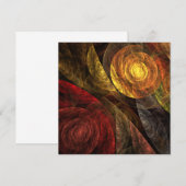 Zonnebloem Bloemen Modern Abstract Kunstpatroon (Voorkant / Achterkant)