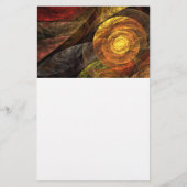 Zonnebloem Bloemen Modern Abstract Kunstpatroon Briefpapier (Voorkant)