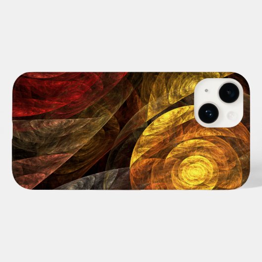 Zonnebloem Bloemen Modern Abstract Kunstpatroon Case-Mate iPhone Case (Achterkant (horizontaal))
