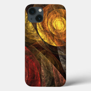 Zonnebloem Bloemen Modern Abstract Kunstpatroon iPhone 13 Hoesje