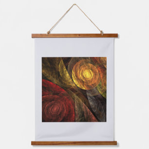 Zonnebloem Bloemen Modern Abstract Kunstpatroon Hangend Wandkleed