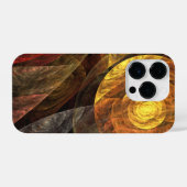 Zonnebloem Bloemen Modern Abstract Kunstpatroon iPhone Hoesje (Achterkant horizontaal)