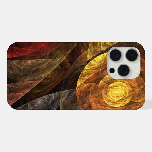 Zonnebloem Bloemen Modern Abstract Kunstpatroon iPhone Hoesje (Achterkant horizontaal)