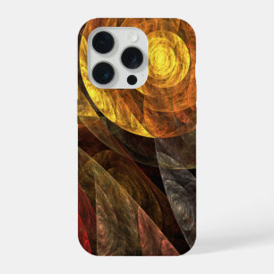 Zonnebloem Bloemen Modern Abstract Kunstpatroon iPhone 15 Pro Hoesje