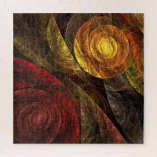 Zonnebloem Bloemen Modern Abstract Kunstpatroon Legpuzzel