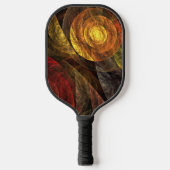 Zonnebloem Bloemen Modern Abstract Kunstpatroon Pickleball Paddle (Voorkant)