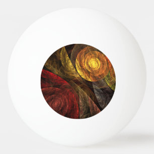 Zonnebloem Bloemen Modern Abstract Kunstpatroon Pingpongballen
