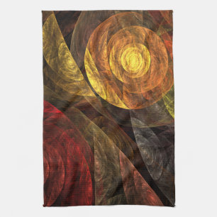 Zonnebloem Bloemen Modern Abstract Kunstpatroon Theedoek