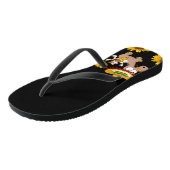 Zonnebloem Bloemen Paard Teenslippers (Schuin)