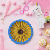 Zonnebloem Bloemen Picknick Tuin Feest Bloemstuk Papieren Bordje (Feest)