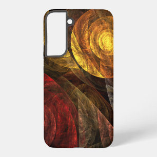 Zonnebloem Bloemig Modern Abstract Kunstpatroon Samsung Galaxy Hoesje