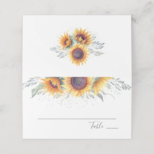 Zonnebloem Bloom | Floral Wedding (Buitenkant ongevouwen)