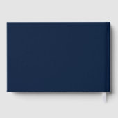 Zonnebloem Bloom Greenery Script Moderne bruiloft Gastenboek (Achterkant)