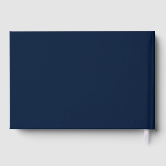 Zonnebloem Bloom Greenery Script Moderne bruiloft Gastenboek (Achterkant)