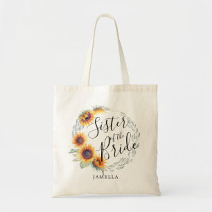 Zonnebloem Bloom Zuster van de Bride Tote Bag