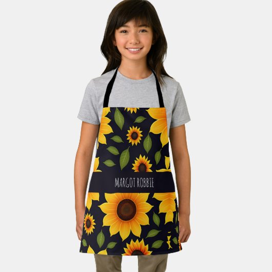 Zonnebloem Boerderij bloemmotief Schort (Insitu)