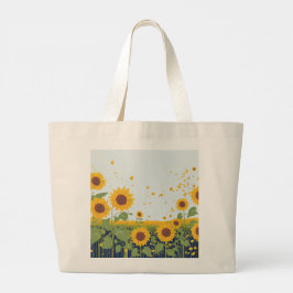 Zonnebloem Boodschappentas Grote Tote Bag