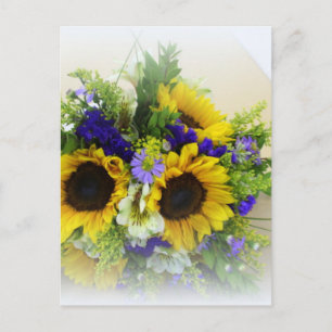 Zonnebloem Boquet Briefkaart