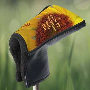 Zonnebloem Botanisch ik draag mijn zonneschijn met Golfheadcover