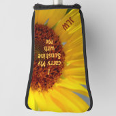 Zonnebloem Botanisch ik draag mijn zonneschijn met Golfheadcover (Draai 90)