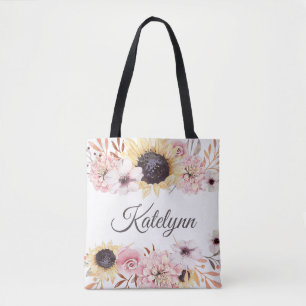 Zonnebloem Bouquet, Canvas tas met eigen rechtsper