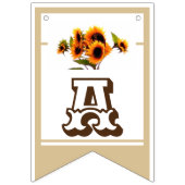 Zonnebloem Bouquet Wedding Collectie Bunting Flags Vlaggetjes (Eerste vlag)