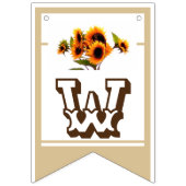 Zonnebloem Bouquet Wedding Collectie Bunting Flags Vlaggetjes (Derde vlag)