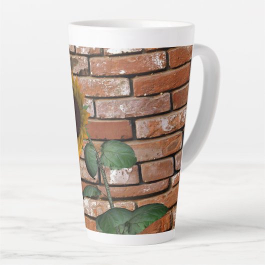 Zonnebloem Brick Latte Mok (Rechterhoek)