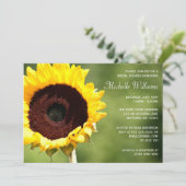 Zonnebloem Bridal Shower Invitations Kaart (Staand voorkant)