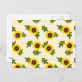 Zonnebloem Briefkaart (Voorkant / Achterkant)